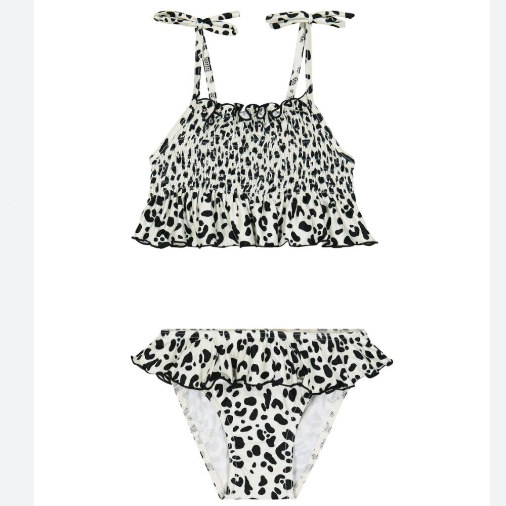 Suncracy Amalfi printed smocked bikini set